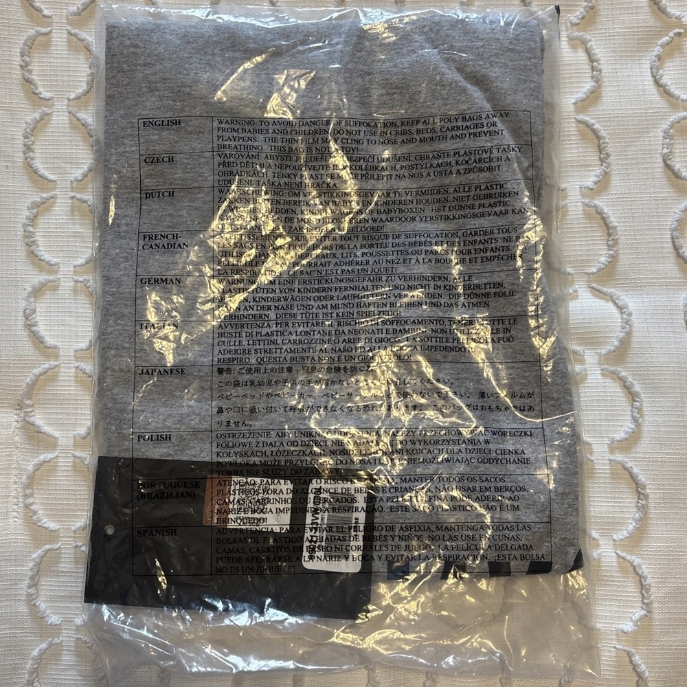 Harley Davidson Light Gray Heather Knit Logo Tee NWT size Large - Picture 3 of 5